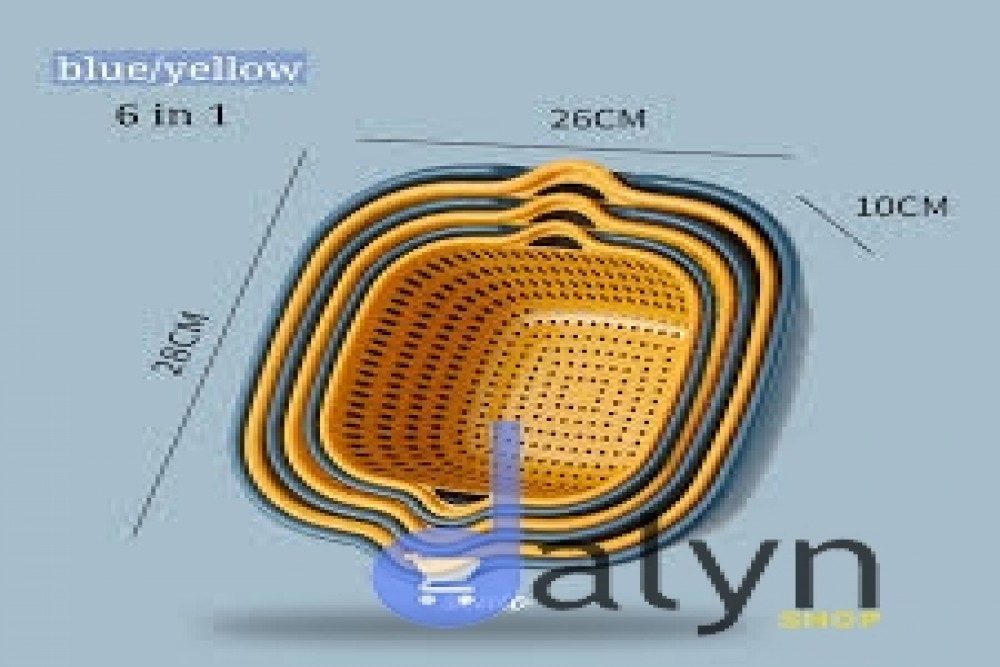 6 in 1 kitchen colander strainer bowl