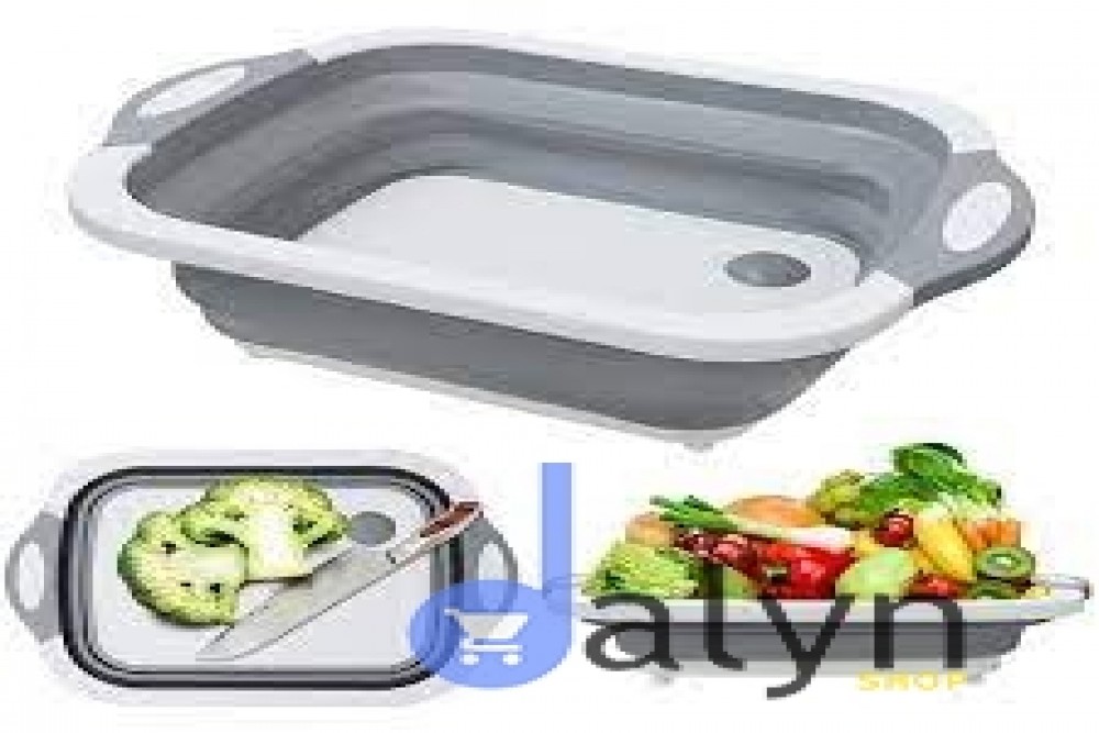 multifunction cutting board foldable drain basket