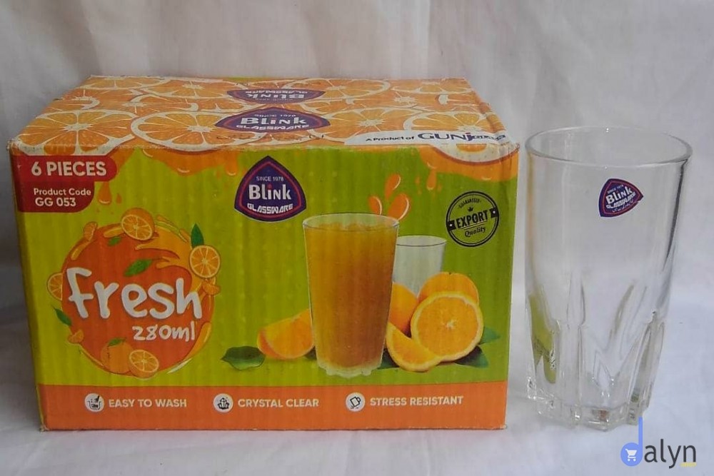 Whisky, Water, and juice glasses